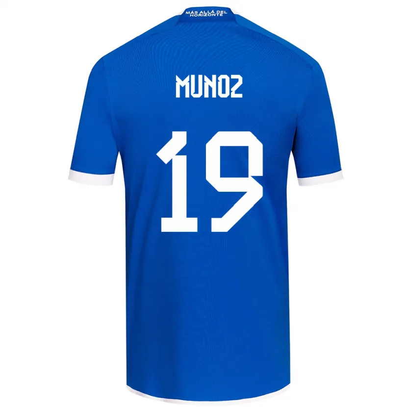 Danxen Kinderen Cristóbal Muñoz #19 Blauw Wit Thuisshirt Thuistenue 2024/25 T-Shirt