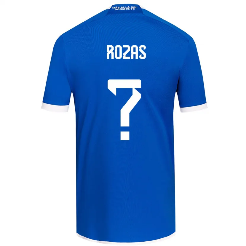 Danxen Kinderen Sergio Rozas #0 Blauw Wit Thuisshirt Thuistenue 2024/25 T-Shirt