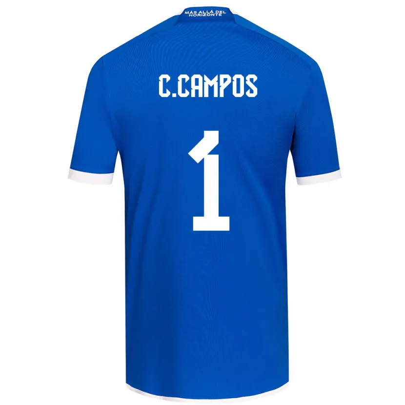 Danxen Kinderen Cristóbal Campos #1 Blauw Wit Thuisshirt Thuistenue 2024/25 T-Shirt