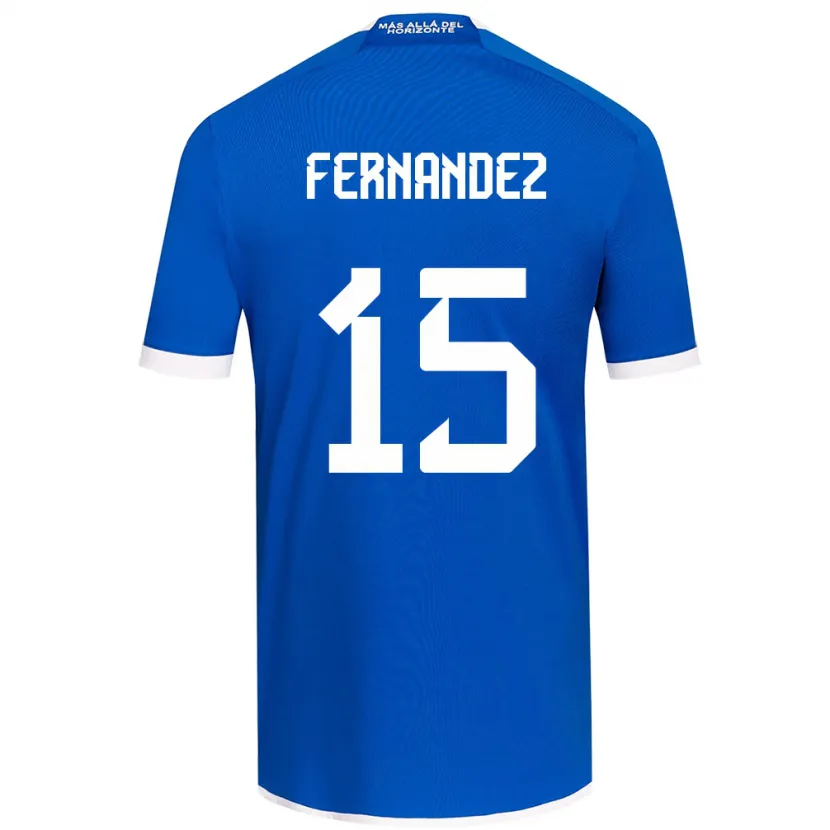 Danxen Kinderen Vicente Fernández #15 Blauw Wit Thuisshirt Thuistenue 2024/25 T-Shirt