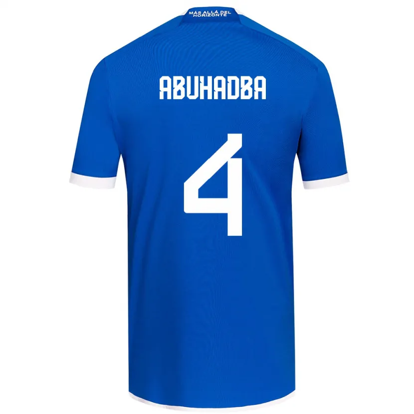 Danxen Kinderen Zacarías Abuhadba #4 Blauw Wit Thuisshirt Thuistenue 2024/25 T-Shirt