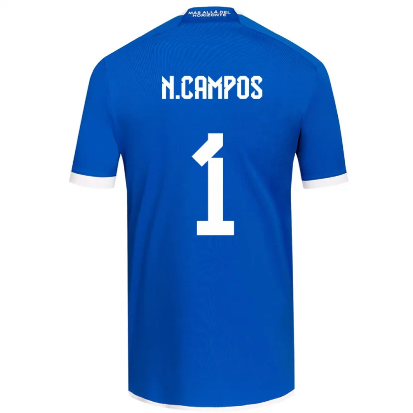 Danxen Kinderen Natalia Campos #1 Blauw Wit Thuisshirt Thuistenue 2024/25 T-Shirt