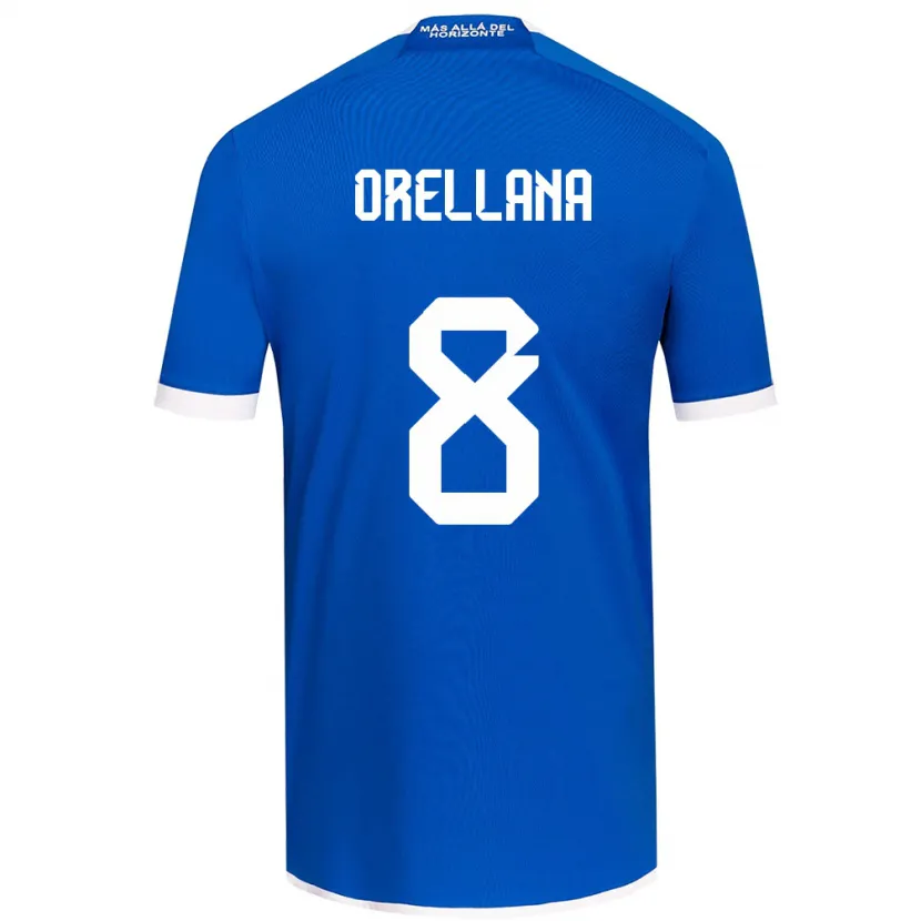 Danxen Kinderen Denisse Orellana #8 Blauw Wit Thuisshirt Thuistenue 2024/25 T-Shirt