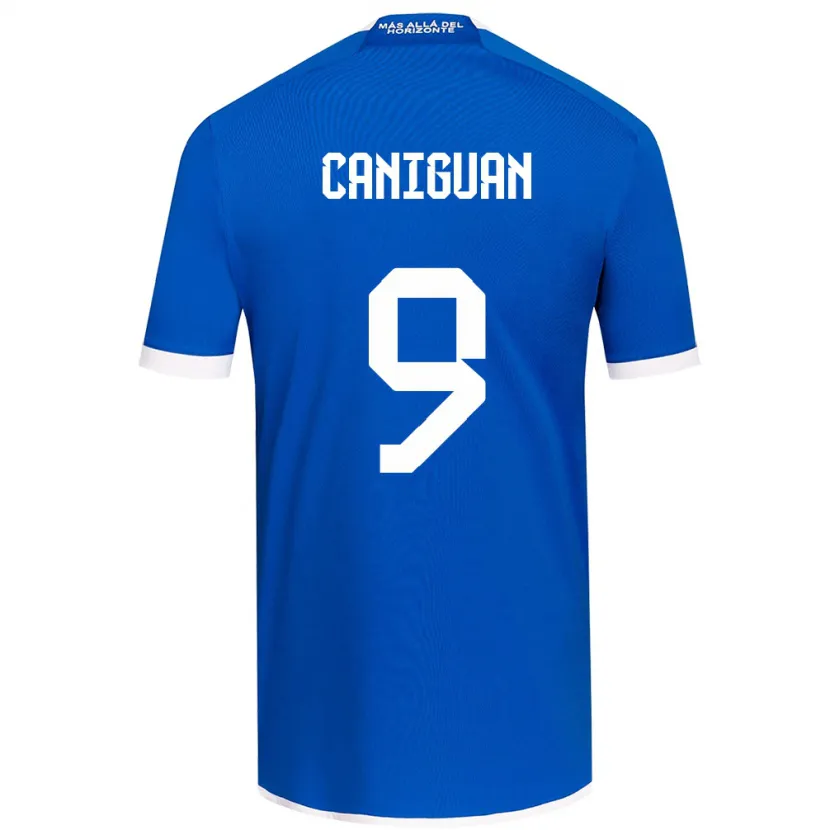 Danxen Kinderen Franchesca Caniguán #9 Blauw Wit Thuisshirt Thuistenue 2024/25 T-Shirt