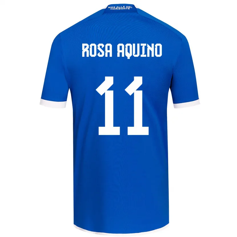 Danxen Kinderen Rosa Aquino #11 Blauw Wit Thuisshirt Thuistenue 2024/25 T-Shirt