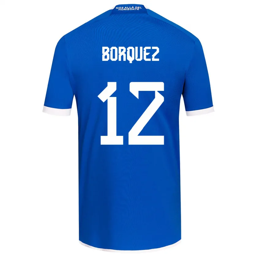 Danxen Kinderen Gabriela Bórquez #12 Blauw Wit Thuisshirt Thuistenue 2024/25 T-Shirt