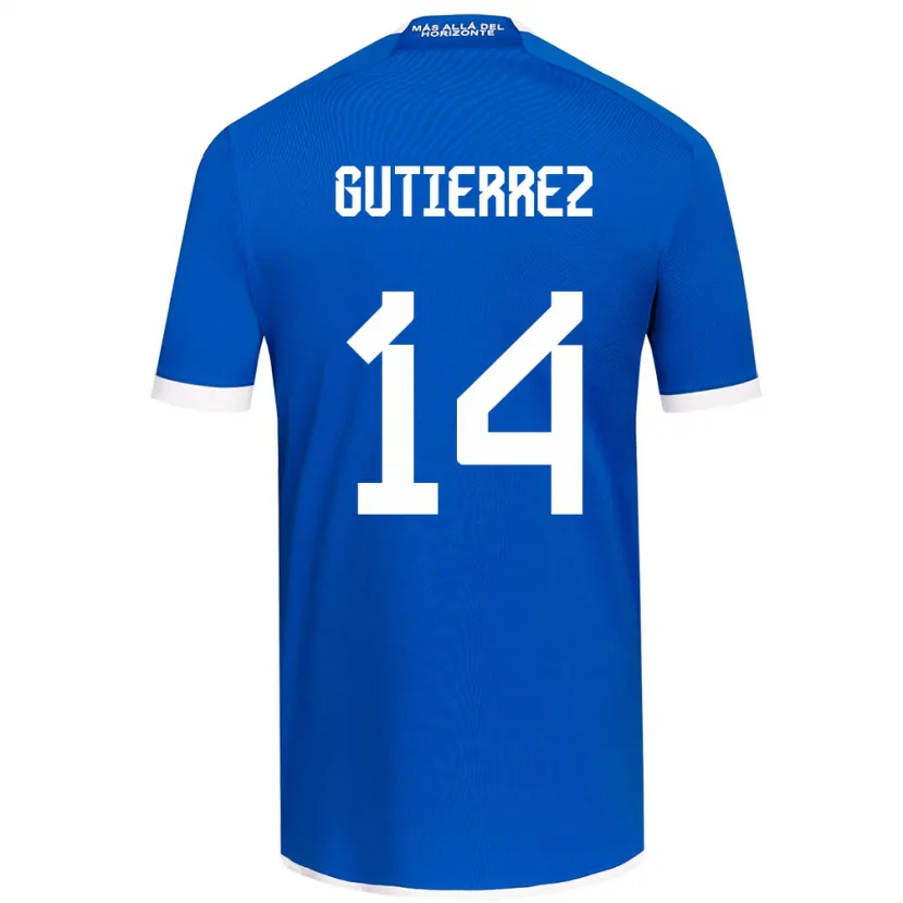 Danxen Kinderen Ana Gutiérrez #14 Blauw Wit Thuisshirt Thuistenue 2024/25 T-Shirt