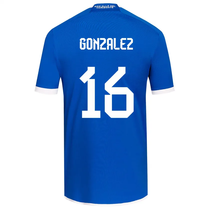 Danxen Kinderen Monserratt González #16 Blauw Wit Thuisshirt Thuistenue 2024/25 T-Shirt