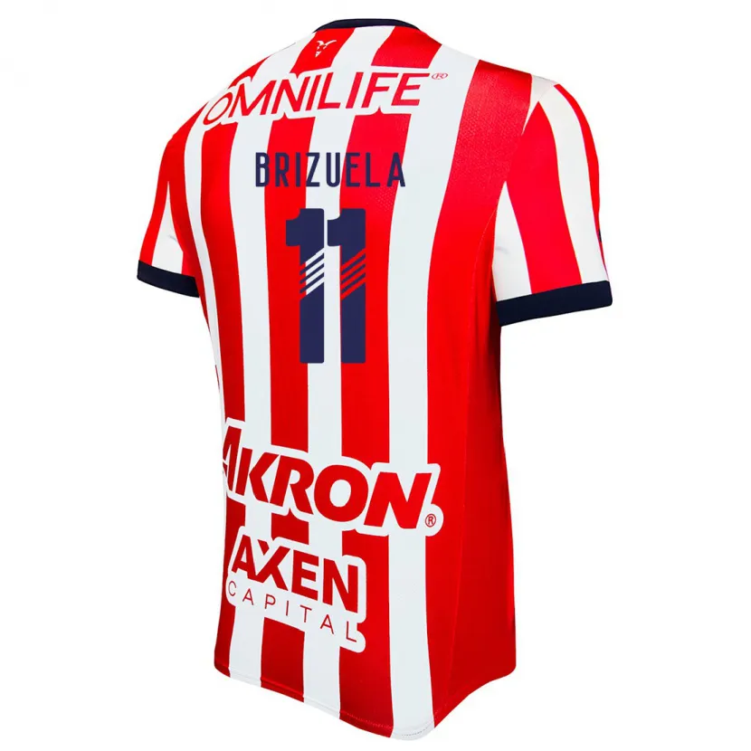 Danxen Kinderen Isaác Brizuela #11 Rood Wit Blauw Thuisshirt Thuistenue 2024/25 T-Shirt