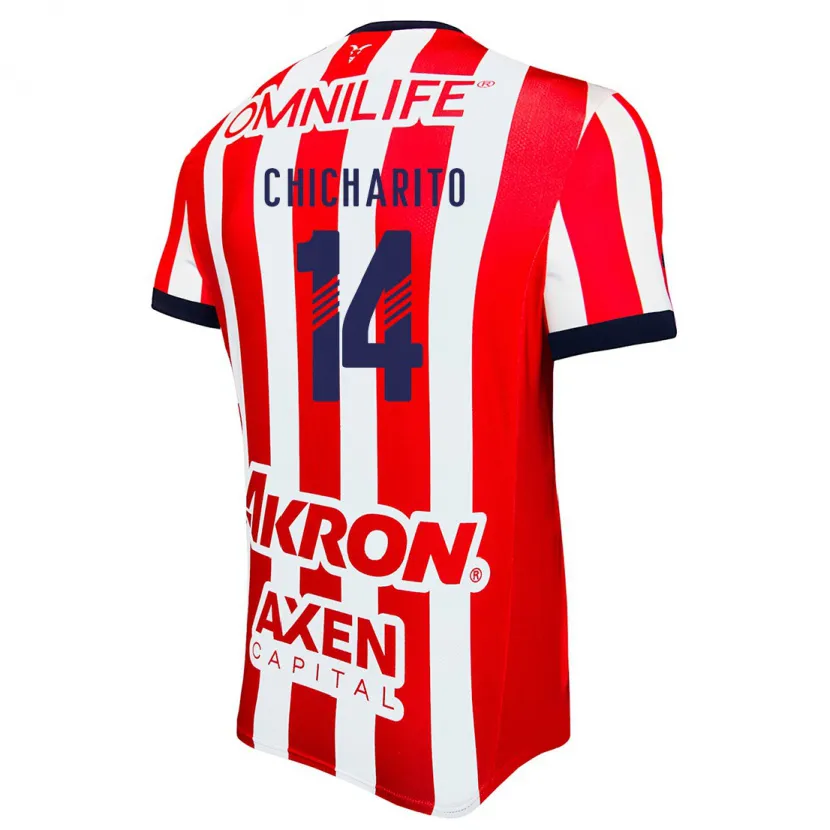 Danxen Kinderen Chicharito #14 Rood Wit Blauw Thuisshirt Thuistenue 2024/25 T-Shirt