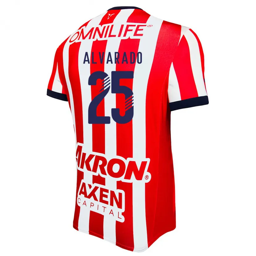 Danxen Kinderen Roberto Alvarado #25 Rood Wit Blauw Thuisshirt Thuistenue 2024/25 T-Shirt