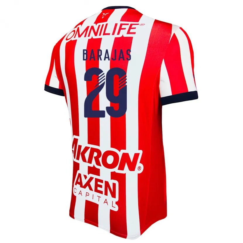 Danxen Kinderen Fidel Barajas #29 Rood Wit Blauw Thuisshirt Thuistenue 2024/25 T-Shirt