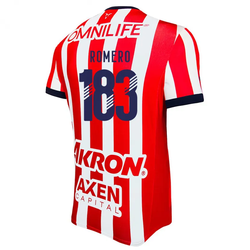 Danxen Kinderen Javen Romero #183 Rood Wit Blauw Thuisshirt Thuistenue 2024/25 T-Shirt