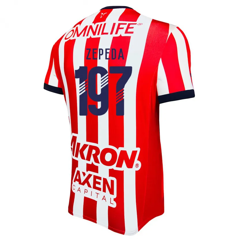 Danxen Kinderen Carlos Zepeda #197 Rood Wit Blauw Thuisshirt Thuistenue 2024/25 T-Shirt