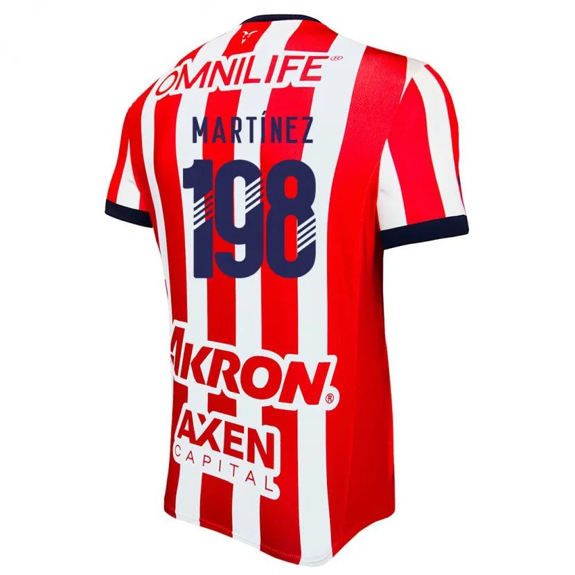 Danxen Kinderen Andrew Martínez #198 Rood Wit Blauw Thuisshirt Thuistenue 2024/25 T-Shirt