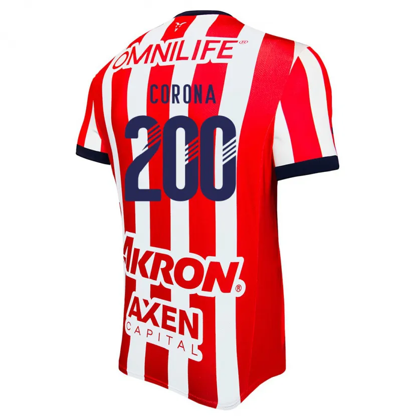 Danxen Kinderen Carlos Corona #200 Rood Wit Blauw Thuisshirt Thuistenue 2024/25 T-Shirt