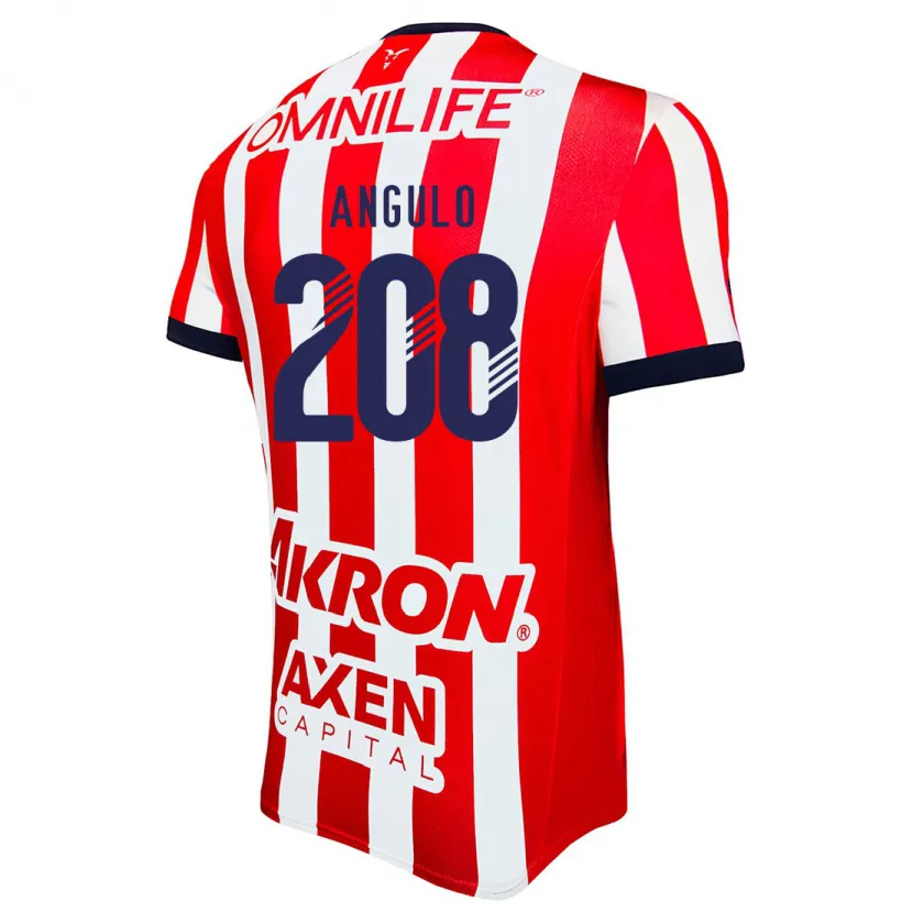 Danxen Kinderen Ismael Angulo #208 Rood Wit Blauw Thuisshirt Thuistenue 2024/25 T-Shirt