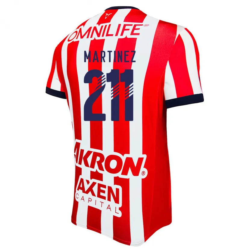 Danxen Kinderen Diego Martínez #211 Rood Wit Blauw Thuisshirt Thuistenue 2024/25 T-Shirt