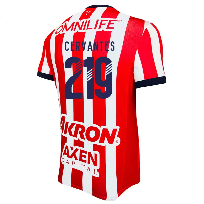 Danxen Kinderen Daniel Cervantes #219 Rood Wit Blauw Thuisshirt Thuistenue 2024/25 T-Shirt