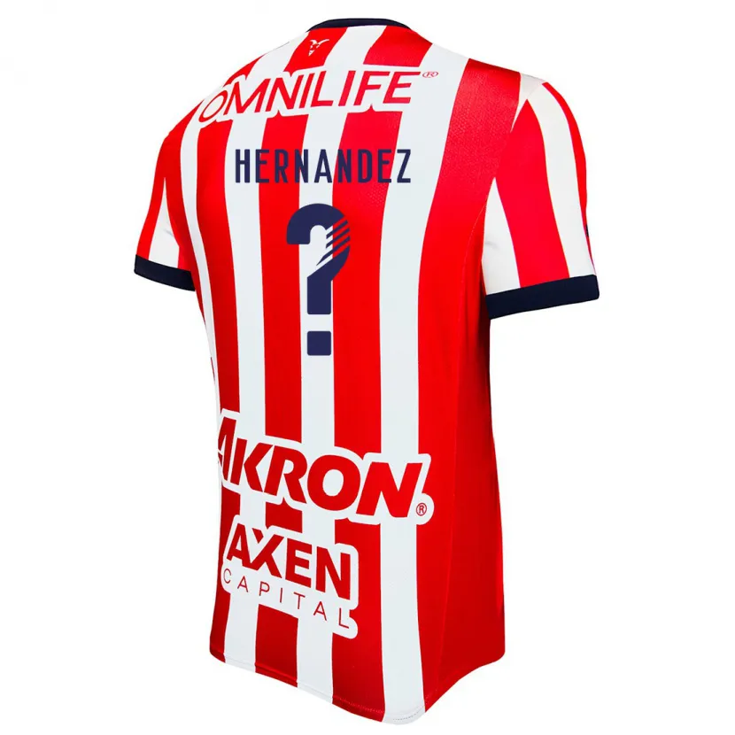 Danxen Kinderen Carlos Hernandez #0 Rood Wit Blauw Thuisshirt Thuistenue 2024/25 T-Shirt