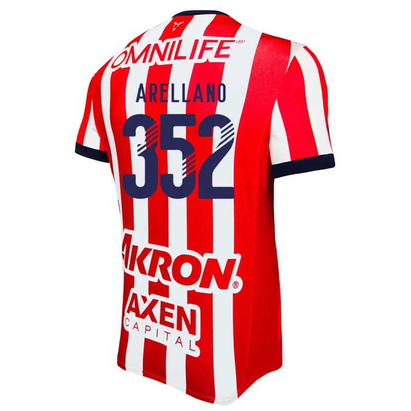 Danxen Kinderen Santiago Arellano #352 Rood Wit Blauw Thuisshirt Thuistenue 2024/25 T-Shirt