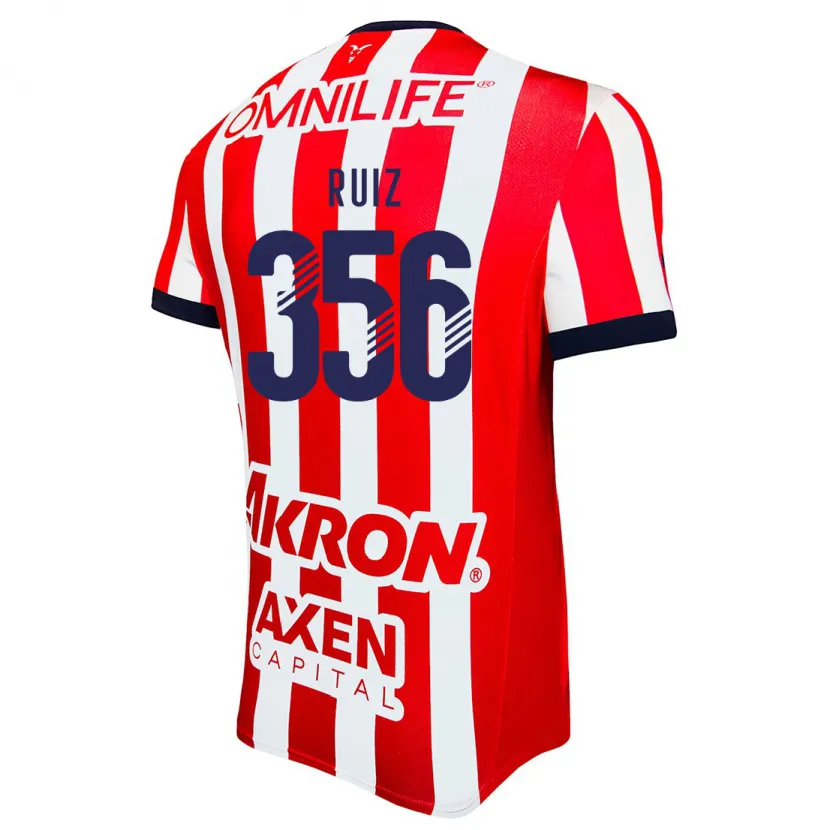 Danxen Kinderen Dilan Ruiz #356 Rood Wit Blauw Thuisshirt Thuistenue 2024/25 T-Shirt