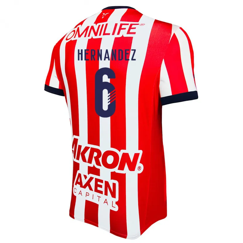 Danxen Kinderen Ana Camila Hernández #6 Rood Wit Blauw Thuisshirt Thuistenue 2024/25 T-Shirt