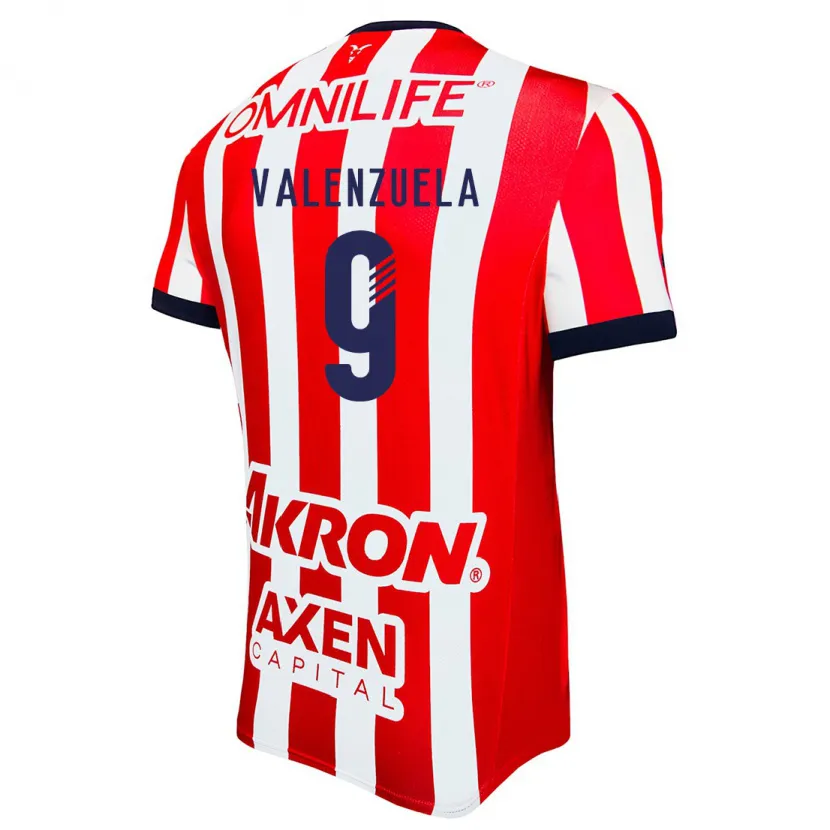 Danxen Kinderen Gabriela Valenzuela #9 Rood Wit Blauw Thuisshirt Thuistenue 2024/25 T-Shirt