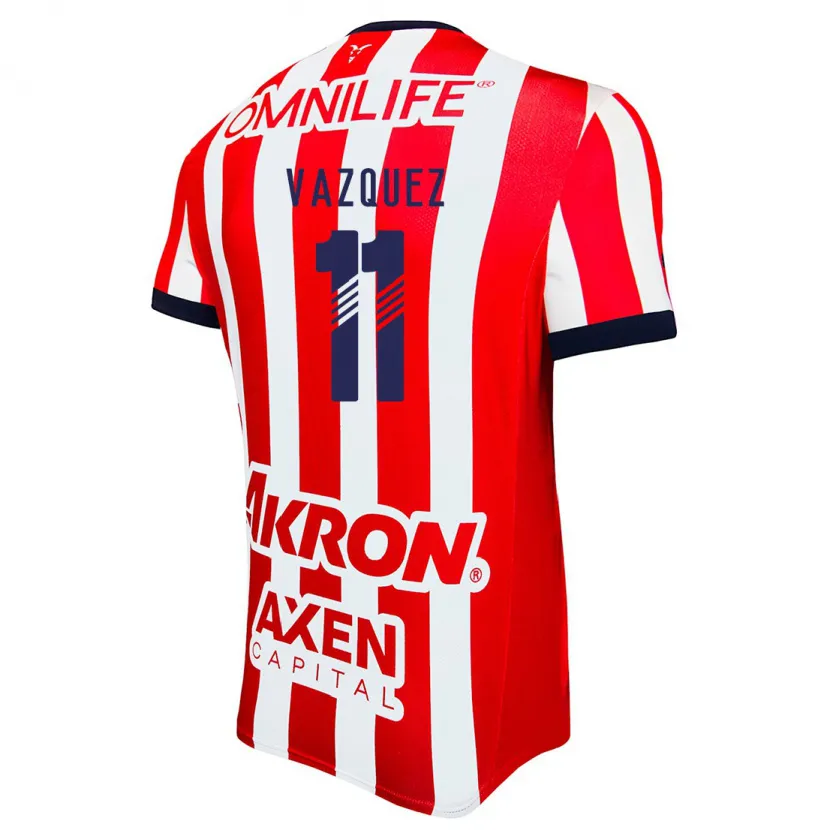 Danxen Kinderen Anette Vázquez #11 Rood Wit Blauw Thuisshirt Thuistenue 2024/25 T-Shirt