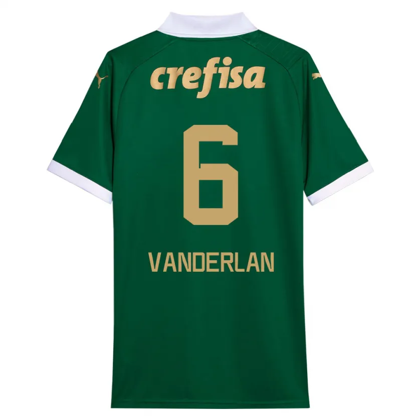 Danxen Kinderen Vanderlan #6 Groen Wit Thuisshirt Thuistenue 2024/25 T-Shirt