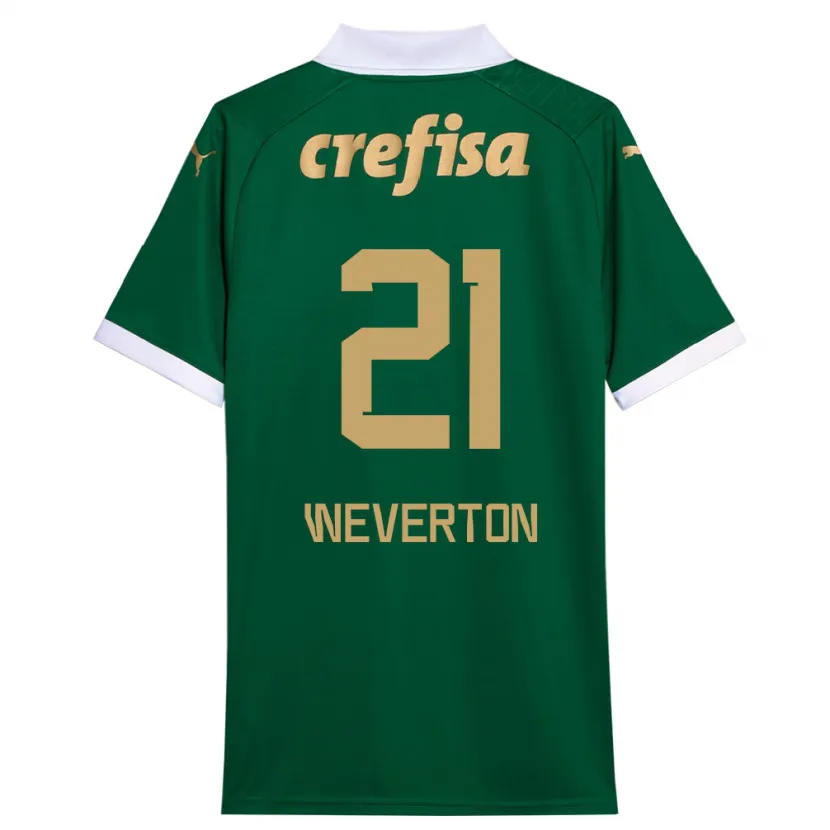 Danxen Kinderen Weverton #21 Groen Wit Thuisshirt Thuistenue 2024/25 T-Shirt