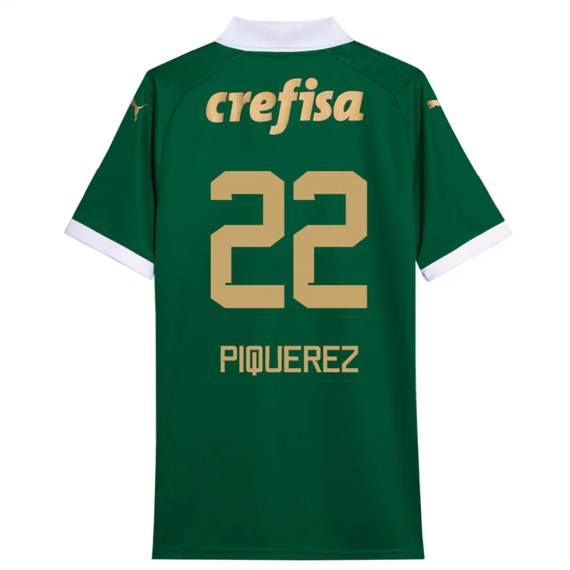 Danxen Kinderen Joaquín Piquerez #22 Groen Wit Thuisshirt Thuistenue 2024/25 T-Shirt