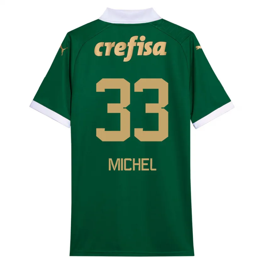 Danxen Kinderen Michel #33 Groen Wit Thuisshirt Thuistenue 2024/25 T-Shirt