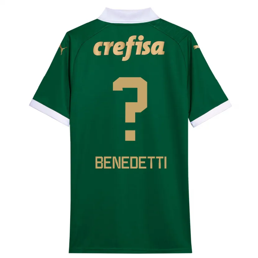 Danxen Kinderen Luis Benedetti #0 Groen Wit Thuisshirt Thuistenue 2024/25 T-Shirt