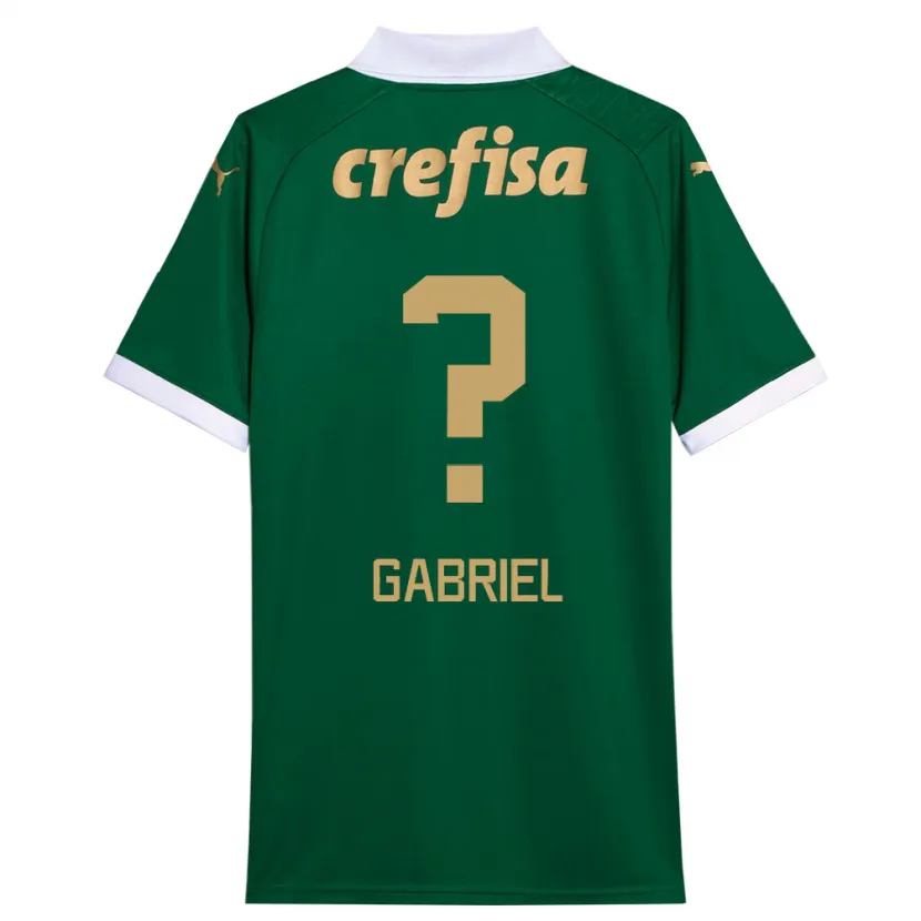 Danxen Kinderen Arthur Gabriel #0 Groen Wit Thuisshirt Thuistenue 2024/25 T-Shirt