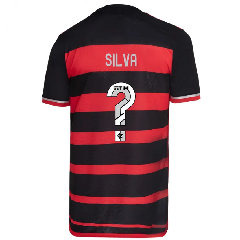 Danxen Kinderen Victor Silva #0 Rood Zwart Thuisshirt Thuistenue 2024/25 T-Shirt