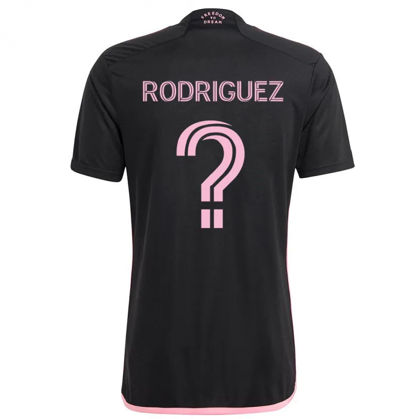 Danxen Kinderen Emerson Rodríguez #0 Zwart Uitshirt Uittenue 2024/25 T-Shirt