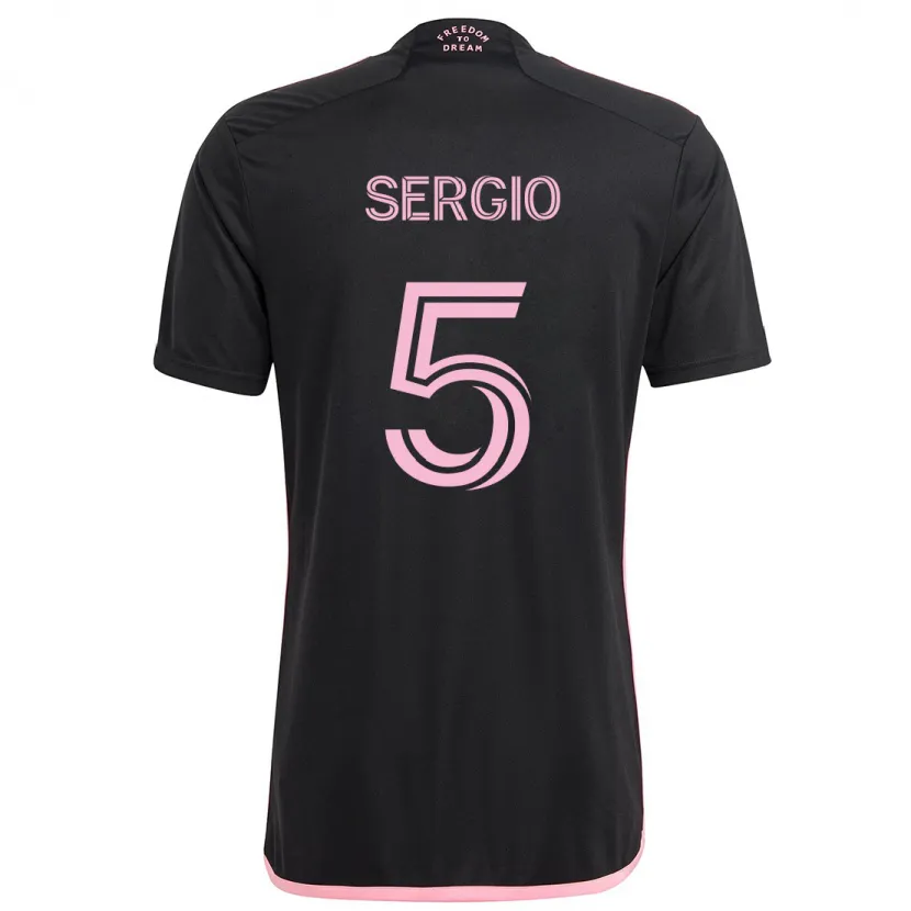 Danxen Kinderen Sergio Busquets #5 Zwart Uitshirt Uittenue 2024/25 T-Shirt