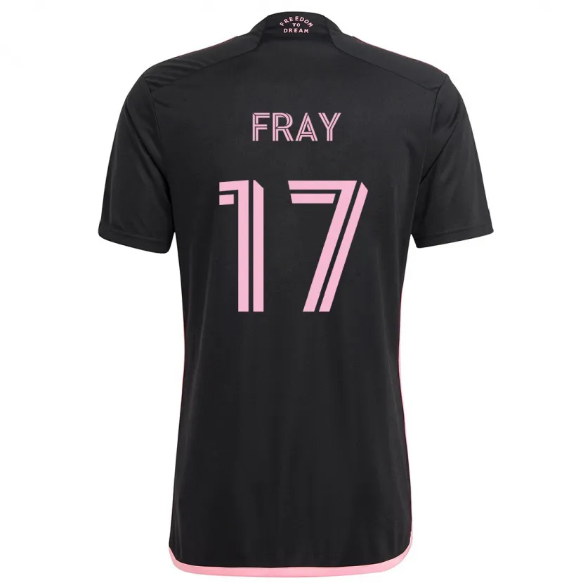 Danxen Kinderen Ian Fray #17 Zwart Uitshirt Uittenue 2024/25 T-Shirt