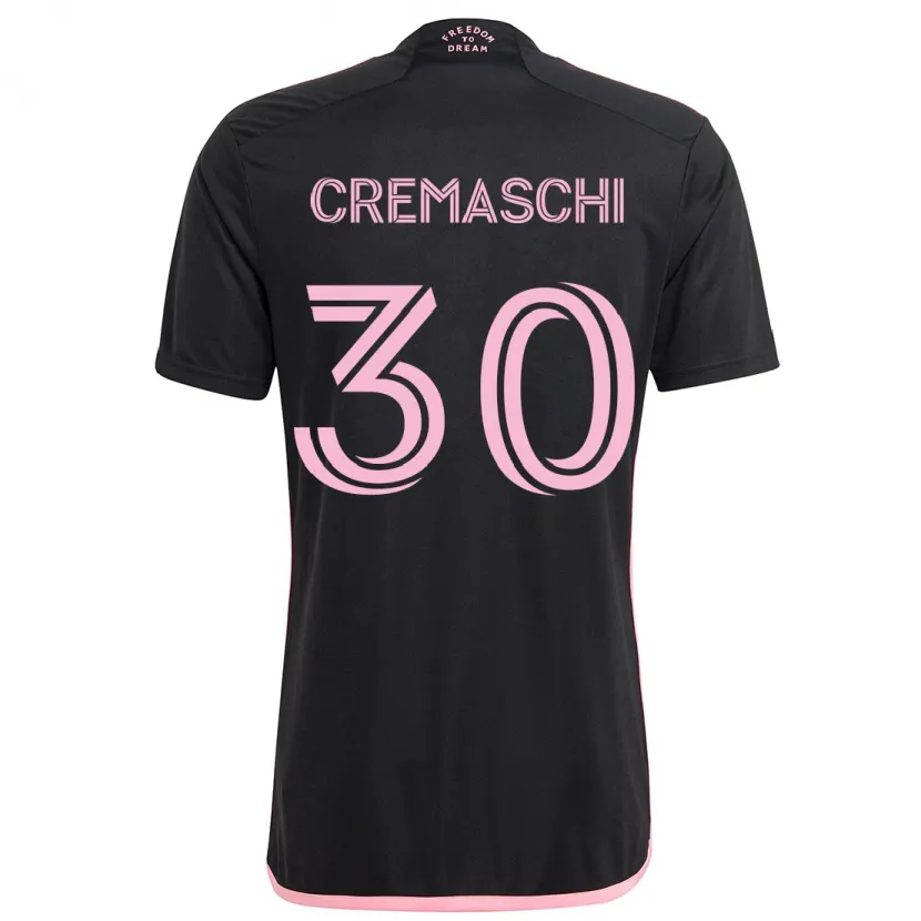 Danxen Kinderen Benja Cremaschi #30 Zwart Uitshirt Uittenue 2024/25 T-Shirt