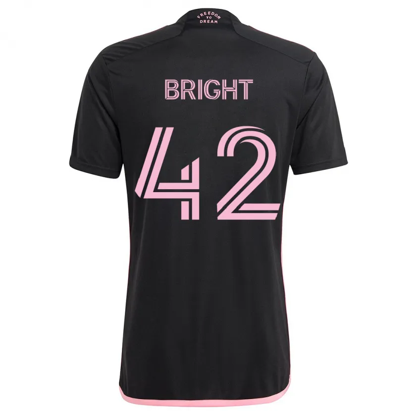 Danxen Kinderen Yannick Bright #42 Zwart Uitshirt Uittenue 2024/25 T-Shirt