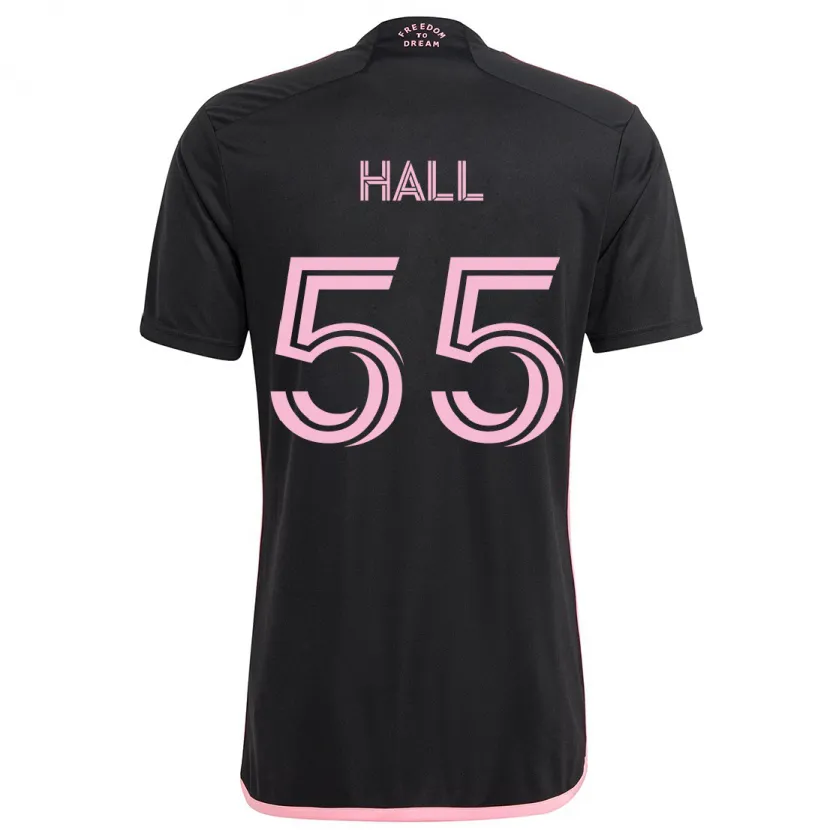 Danxen Kinderen Tyler Hall #55 Zwart Uitshirt Uittenue 2024/25 T-Shirt