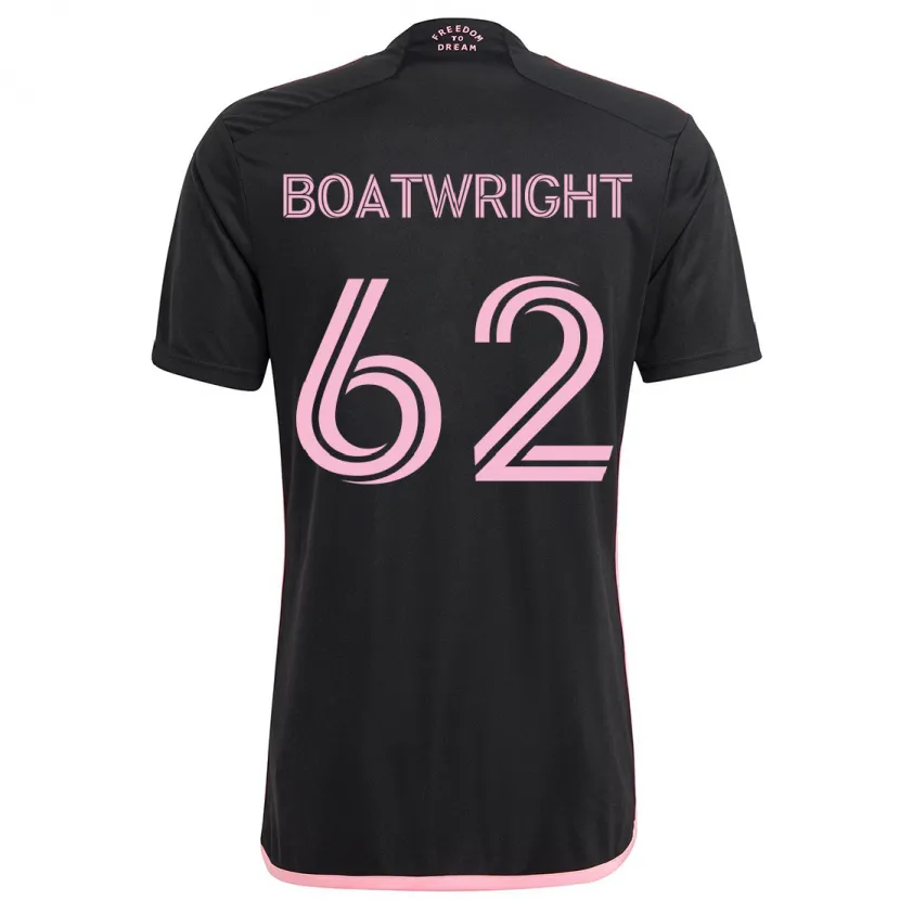 Danxen Kinderen Israel Boatwright #62 Zwart Uitshirt Uittenue 2024/25 T-Shirt