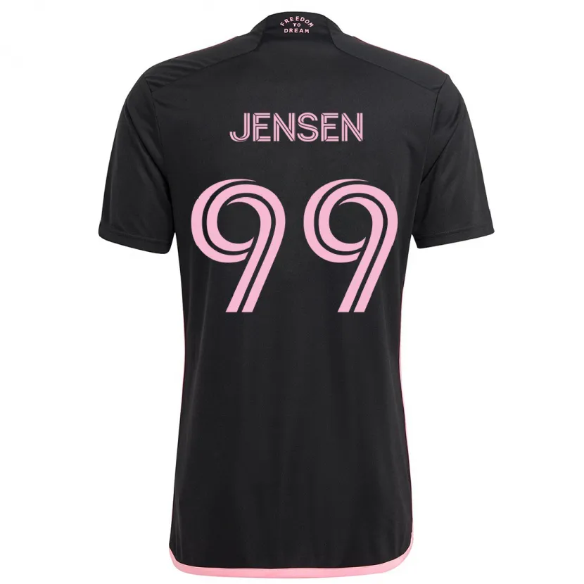 Danxen Kinderen Cole Jensen #99 Zwart Uitshirt Uittenue 2024/25 T-Shirt