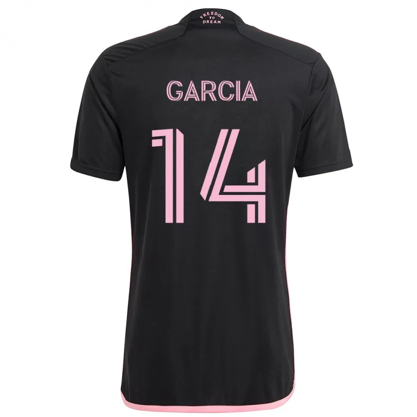 Danxen Kinderen Santiago Garcia #14 Zwart Uitshirt Uittenue 2024/25 T-Shirt