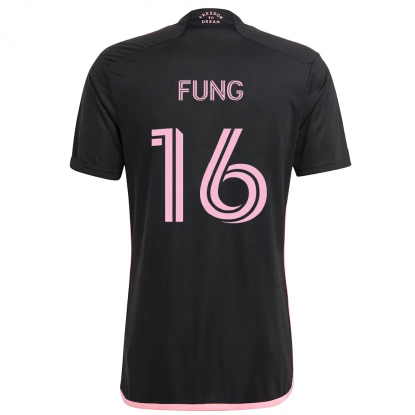 Danxen Kinderen Victor Fung #16 Zwart Uitshirt Uittenue 2024/25 T-Shirt