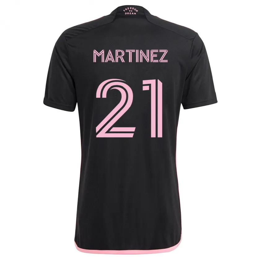 Danxen Kinderen Derrek Martinez #21 Zwart Uitshirt Uittenue 2024/25 T-Shirt