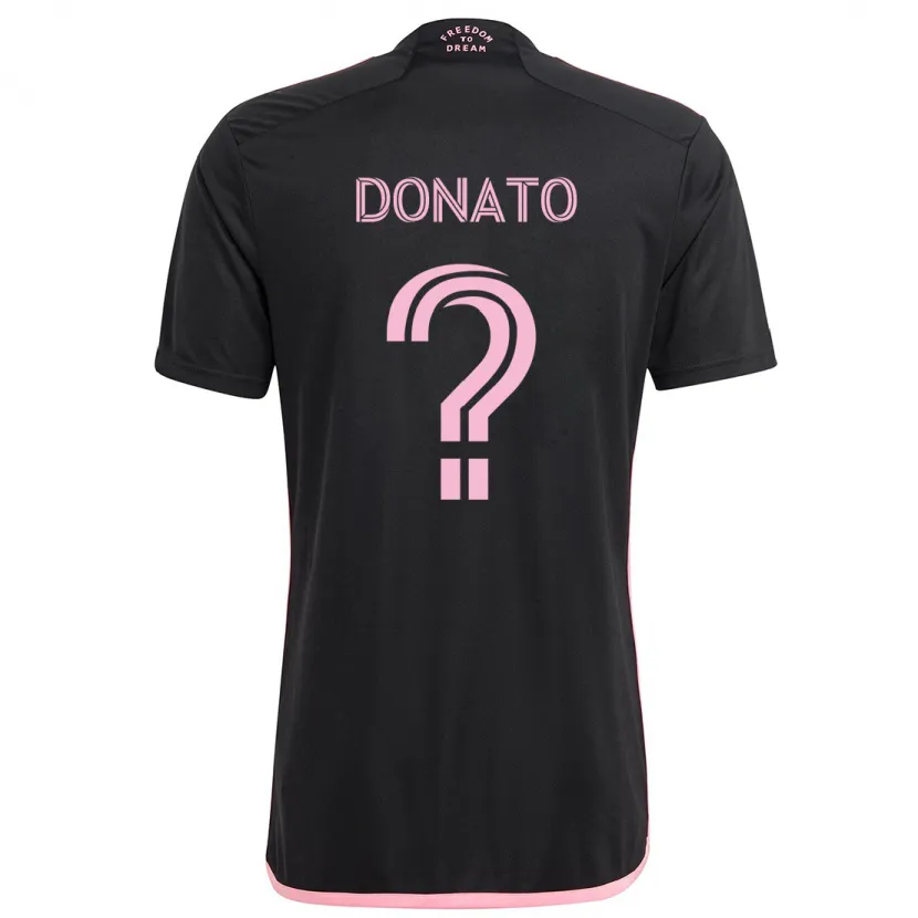 Danxen Kinderen Benjamin Donato #0 Zwart Uitshirt Uittenue 2024/25 T-Shirt