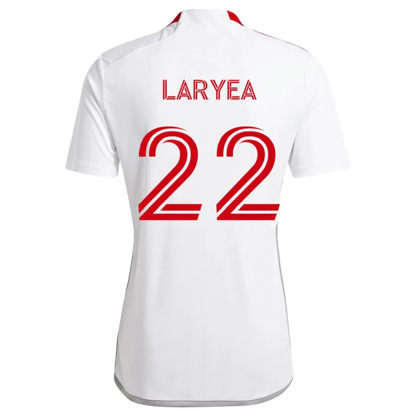 Danxen Kinderen Richie Laryea #22 Wit Rood Uitshirt Uittenue 2024/25 T-Shirt