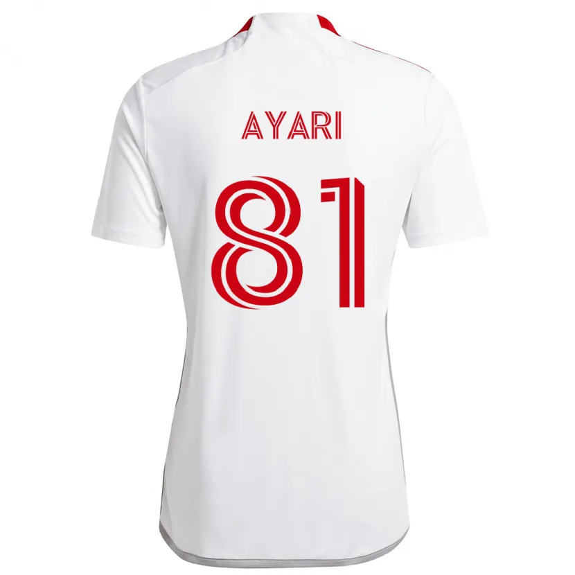 Danxen Kinderen Hassan Ayari #81 Wit Rood Uitshirt Uittenue 2024/25 T-Shirt